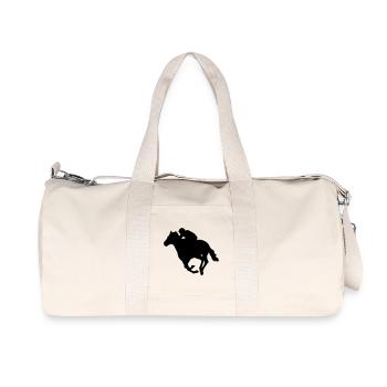 Horse racing - Sac de sport en toile recyclée Stanley/Stella - blanc naturel - Devant