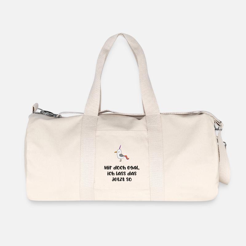 lustiger Spruch - Recycelte Canvas-Sporttasche von Stanley/Stella - Naturweiß