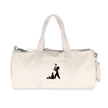 Holzfäller Ranger Axt - Recycelte Canvas-Sporttasche von Stanley/Stella - Naturweiß - Vorne