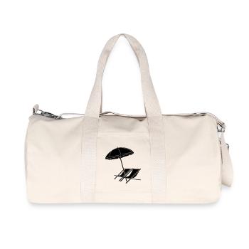 parasol et des chaises_g1 - Sac de sport en toile recyclée Stanley/Stella - blanc naturel - Devant