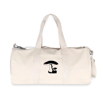 Mushroom Witch Tube Mushroom Seeker - Recycled Canvas Sports Bag by Stanley/Stella - natural - Front