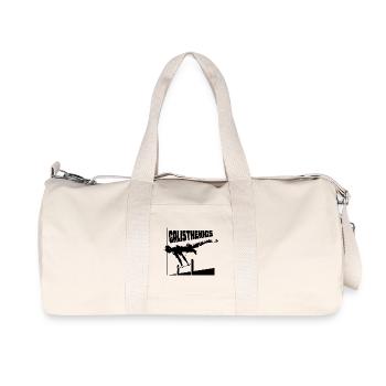 Calisthenics Planche Pose Silhouette - Recycled Canvas Sports Bag by Stanley/Stella - natural - Front