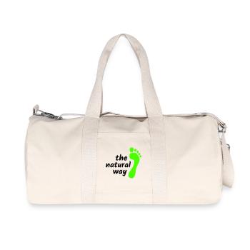 Pieds nus - La voie naturelle 2023 - Sac de sport en toile recyclée Stanley/Stella - blanc naturel - Devant