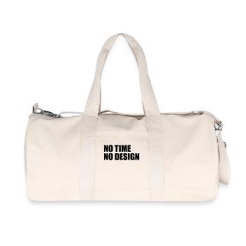 No time no design - Recycled Canvas Sports Bag by Stanley/Stella - natural - Front