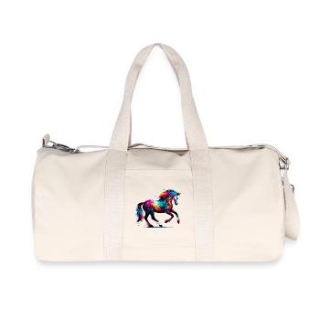 Pferd - Recycelte Canvas-Sporttasche von Stanley/Stella - Naturweiß - Vorne