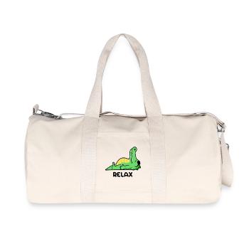 Crocodile relax - Recycled Canvas Sports Bag by Stanley/Stella - natural - Front