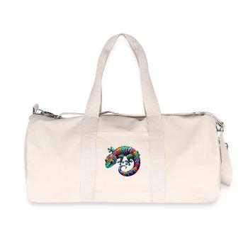 Gecko - Sac de sport en toile recyclée Stanley/Stella - blanc naturel - Devant