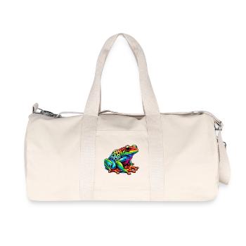 Grenouille - Sac de sport en toile recyclée Stanley/Stella - blanc naturel - Devant