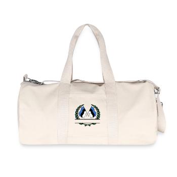 Flags Estonia laurel wreath banner - Recycled Canvas Sports Bag by Stanley/Stella - natural - Front