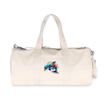 Dolphin - Recycled Canvas Sports Bag by Stanley/Stella - natural - Front