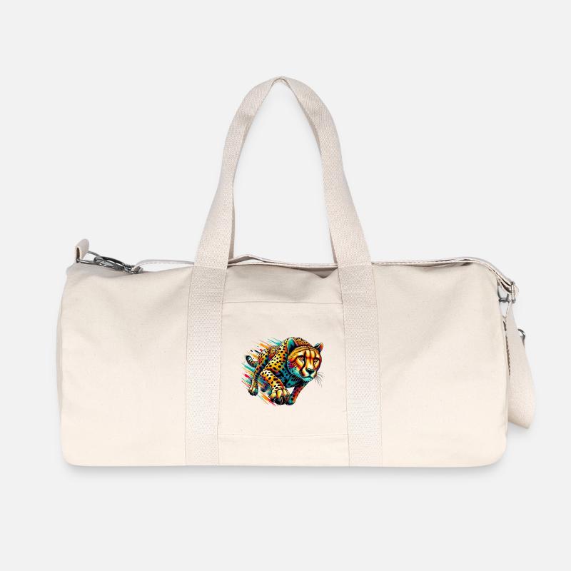Gepard - Recycelte Canvas-Sporttasche von Stanley/Stella - Naturweiß