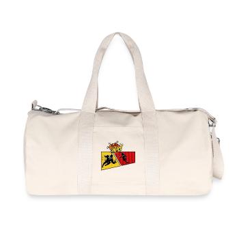 Superhero Pop Art Panel - Recycled Canvas Sports Bag by Stanley/Stella - natural - Front