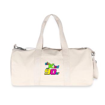 Fête des années 90 , Soirée à thème , Enfant des années 90 (25) - Sac de sport en toile recyclée Stanley/Stella - blanc naturel - Devant