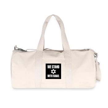 We stand with israel - Recycled Canvas Sports Bag by Stanley/Stella - natural - Front