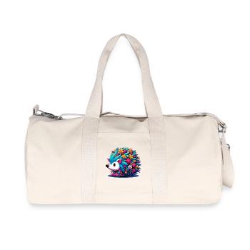 Hedgehog - Recycled Canvas Sports Bag by Stanley/Stella - natural - Front