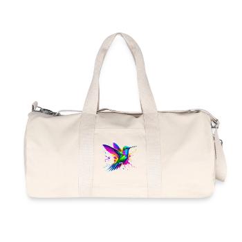 Kolibri - Recycelte Canvas-Sporttasche von Stanley/Stella - Naturweiß - Vorne