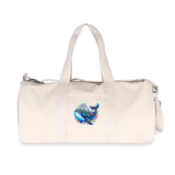 Baleine - Sac de sport en toile recyclée Stanley/Stella - blanc naturel - Devant
