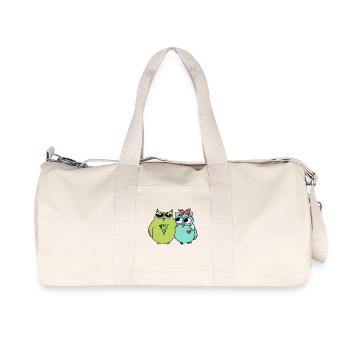 Amitié colorée avec les chouettes - Sac de sport en toile recyclée Stanley/Stella - blanc naturel - Devant