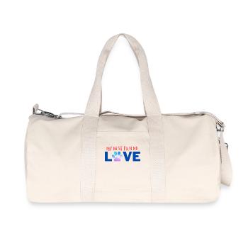 My best friend - Recycelte Canvas-Sporttasche von Stanley/Stella - Naturweiß - Vorne