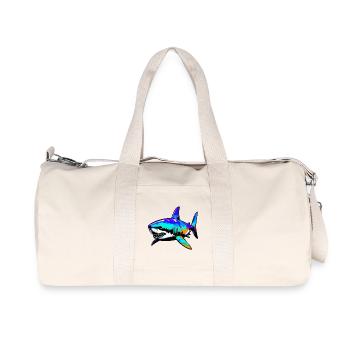 Requin - Sac de sport en toile recyclée Stanley/Stella - blanc naturel - Devant