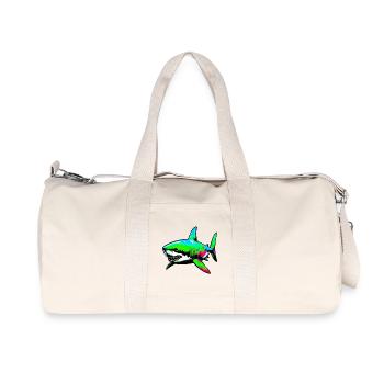 Shark - Recycled Canvas Sports Bag by Stanley/Stella - natural - Front
