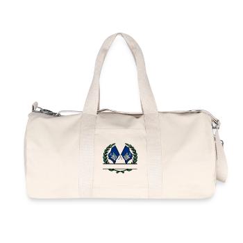 Flags USA New York laurel wreath banner - Recycled Canvas Sports Bag by Stanley/Stella - natural - Front