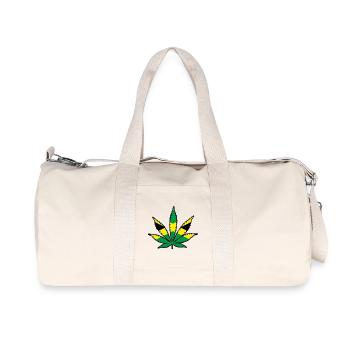 jamaican weed - Recycelte Canvas-Sporttasche von Stanley/Stella - Naturweiß - Vorne