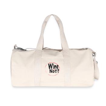 Wine Not ? - Recycelte Canvas-Sporttasche von Stanley/Stella - Naturweiß - Vorne