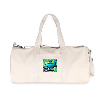 Shark - Recycled Canvas Sports Bag by Stanley/Stella - natural - Front