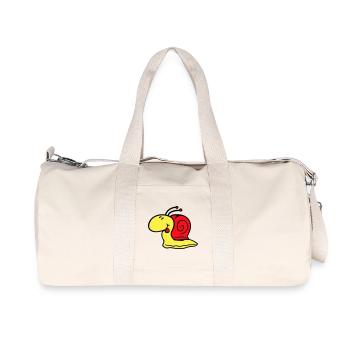 Snail cheeky tongue sticking out quickly small - Recycled Canvas Sports Bag by Stanley/Stella - natural - Front