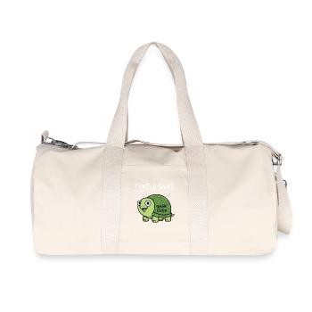 Jeu de la tortue Ne regardez pas la tortue - Sac de sport en toile recyclée Stanley/Stella - blanc naturel - Devant