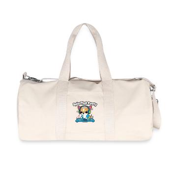 Faites tourner ce chiot DJ pawty - Sac de sport en toile recyclée Stanley/Stella - blanc naturel - Devant
