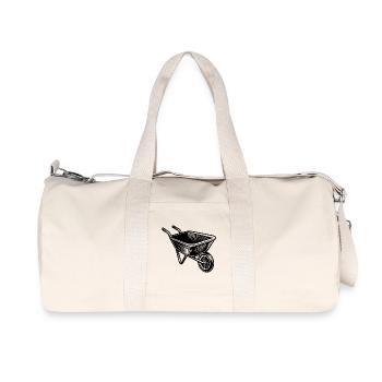 Schubkarre - Recycelte Canvas-Sporttasche von Stanley/Stella - Naturweiß - Vorne