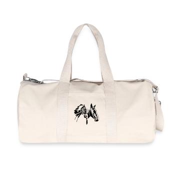 Indians - Recycled Canvas Sports Bag by Stanley/Stella - natural - Front
