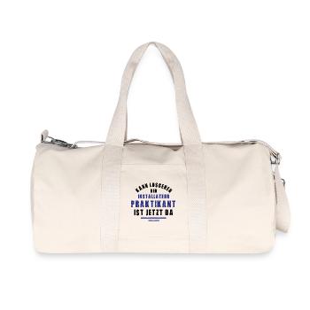 Intern Plumber Internship Plumbers - Recycled Canvas Sports Bag by Stanley/Stella - natural - Front