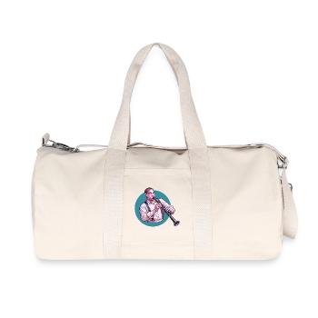 CLARINETIST #2 - sound & vision - Sac de sport en toile recyclée Stanley/Stella - blanc naturel - Devant