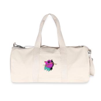 Party_Cat - Recycelte Canvas-Sporttasche von Stanley/Stella - Naturweiß - Vorne