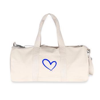 Coeur Symbole Amour - Sac de sport en toile recyclée Stanley/Stella - blanc naturel - Devant