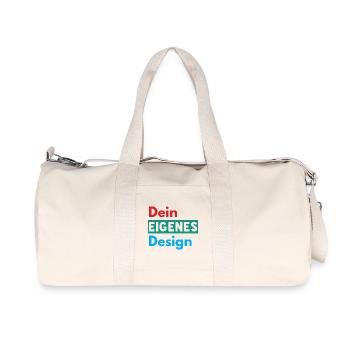 Votre propre conception - Sac de sport en toile recyclée Stanley/Stella - blanc naturel - Devant