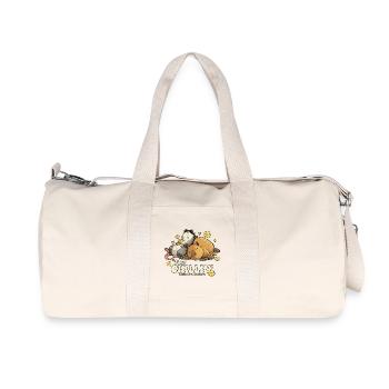 Just Chillin' Possum and Capybara - Recycled Canvas Sports Bag by Stanley/Stella - natural - Front