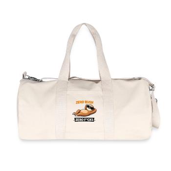 Zero Rush Sloth Chill Slogan - Sac de sport en toile recyclée Stanley/Stella - blanc naturel - Devant