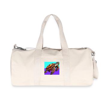 turtle - Recycled Canvas Sports Bag by Stanley/Stella - natural - Front