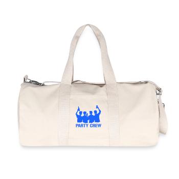 Party Crew Silhouette - Recycelte Canvas-Sporttasche von Stanley/Stella - Naturweiß - Vorne