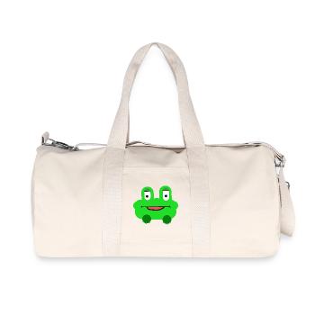 Frog Children Child Cheerful - Recycled Canvas Sports Bag by Stanley/Stella - natural - Front