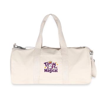 Little Unicorn King Magic - Recycled Canvas Sports Bag by Stanley/Stella - natural - Front