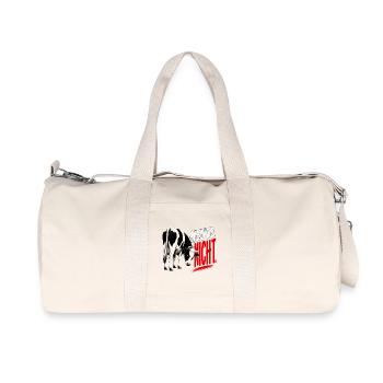 Heute nicht -Kuh T-Shirt - Recycelte Canvas-Sporttasche von Stanley/Stella - Naturweiß - Vorne