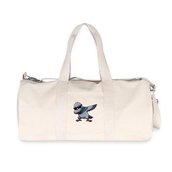 Dabbing Pigeon - Recycled Canvas Sports Bag by Stanley/Stella - natural - Front