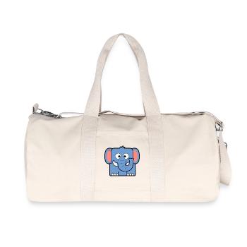Elephant - Recycled Canvas Sports Bag by Stanley/Stella - natural - Front
