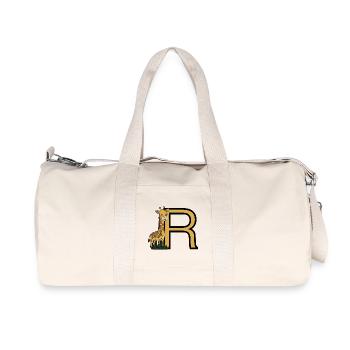 Giraffe with golden R - Recycled Canvas Sports Bag by Stanley/Stella - natural - Front