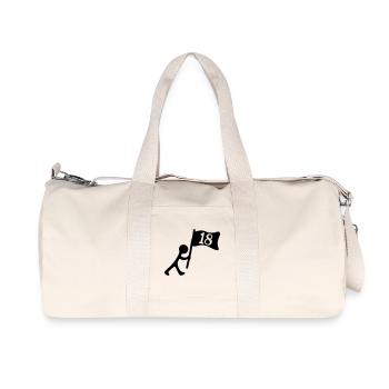 Geburtstag 18 Jahre - Recycelte Canvas-Sporttasche von Stanley/Stella - Naturweiß - Vorne